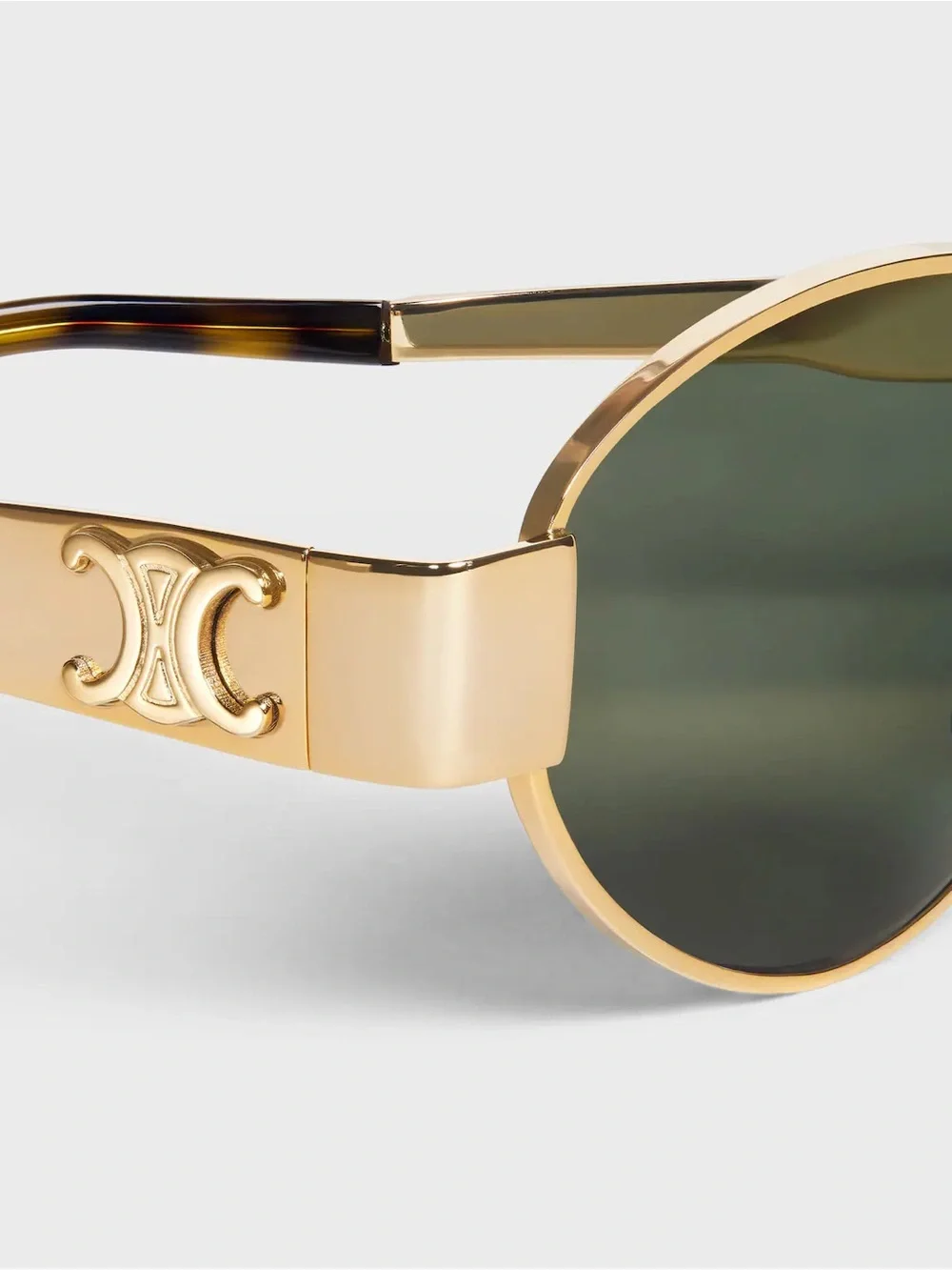 CELINE TRIOMPHE METAL 01 SUNGLASSES IN GOLD